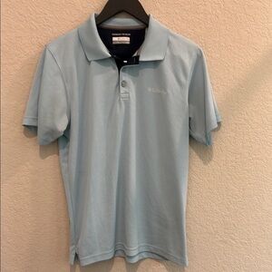 Columbia Light Blue Polo Shirt size SP